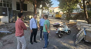 Maaşını alamadığı gerekçesiyle inşaatın çatısına çıktı