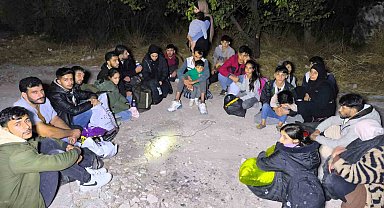 Makilik alana saklanan düzensiz göçmenler yakalandı