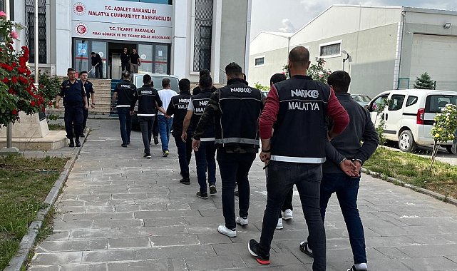 Malatya'da torbacı operasyonu: 17 tutuklama