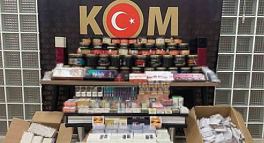 Manisa'da kaçak sigara operasyonu