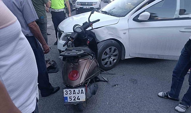 Mardin'de otomobil ile motosiklet çarpıştı: 1 yaralı