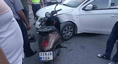 Mardin'de otomobil ile motosiklet çarpıştı: 1 yaralı