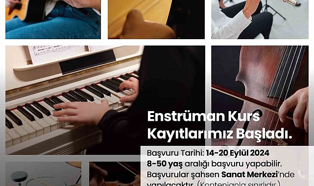 Merkezefendi'de enstrüman kurslarında kayıtlar başladı