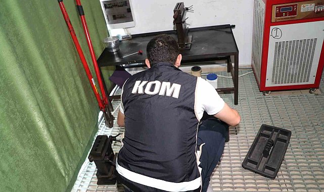 Mersin'de ayarı ve gramajı düşük altın basan şebekeye operasyon: 8 gözaltı