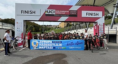 Minik öğrenciler bisiklet vadisinde 'hareket' gününde pedal çevirdi