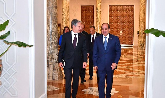 Mısır Cumhurbaşkanı Sisi, Bakan Blinken'ı kabul etti
