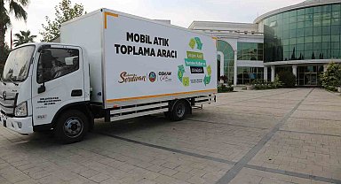 Mobil atık toplama aracı vatandaşın hizmetinde