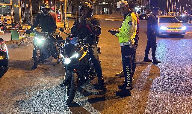Motosiklet sürücülerine sıkı denetim