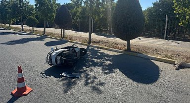 Motosiklet sürücüsü kazada ağır yaralandı