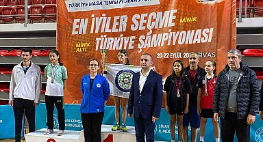 Muğla Büyükşehir sporcusu masa tenisinde Türkiye şampiyonu oldu