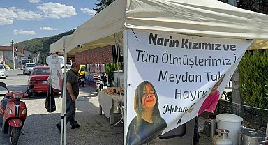Narin Güran adına lokma dağıtıldı