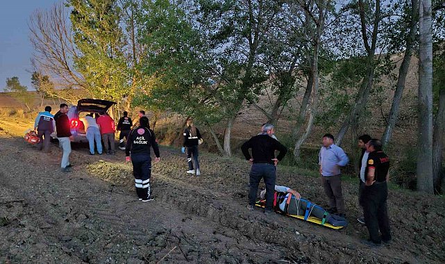 Odun kesmek için araziye giden yaşlı adam yaralı halde bulundu