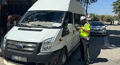 Öğrenci servisleri denetlendi