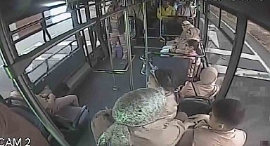 Oksijen tüpüyle otobüse bindi, facianın eşiğinden dönüldü