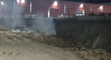 OSB'de bırakılan kimyasal madde yangına neden oldu