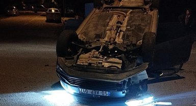 Otomobil takla attı: 2 yaralı