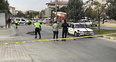 Otomobilin çarptığı bisikletli çocuk yaralandı