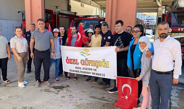 Özel öğrencilere itfaiye mesleği anlatıldı
