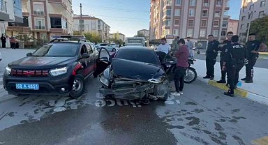 Polisten kaçan sürücü kaza yapınca yakalandı