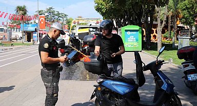 Polisten motosiklet sürücülerine dronlu denetim: 210 bin TL ceza kesildi, 11 motosiklet trafikten men edildi