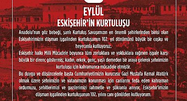 Rektör Şenocak: "Eskişehir'imizin düşman işgalinden kurtuluşunun 102'nci yılını canı gönülden kutluyorum"