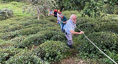 Rize'de ilkel teleferikten düşen kadın yaralandı
