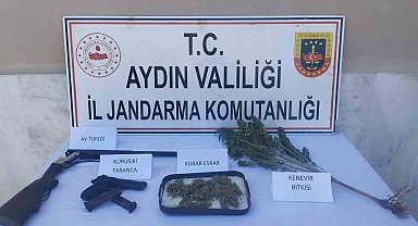 Ruhsatsız silah ve uyuşturucu bulunduran şüpheli yakalandı