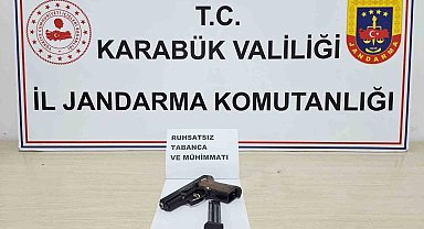 Şahsın üzerinde ruhsatsız silah ele geçirildi