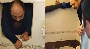 Saklandığı yer pes dedirtti: Tuvaletin havalandırma boşluğundan böyle çıkartıldı
