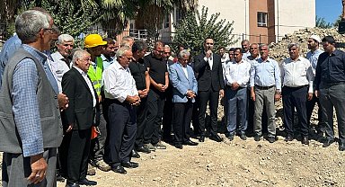Samsat'ın Taşkuyu Köyünde cami temeli atıldı
