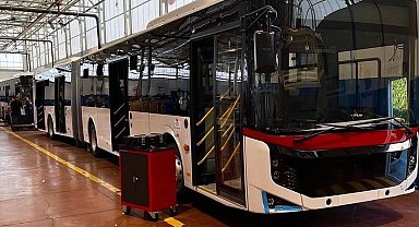 Samsun'a 10 yeni körüklü otobüs