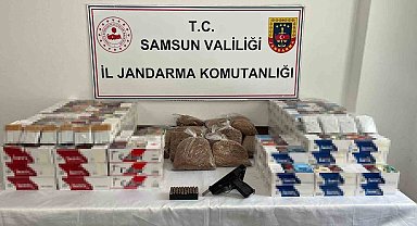 Samsun'da 32 bin 740 adet makaron ele geçirildi