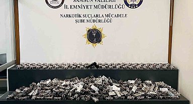 Samsun'da 92 bin 400 adet sentetik ecza ele geçirildi