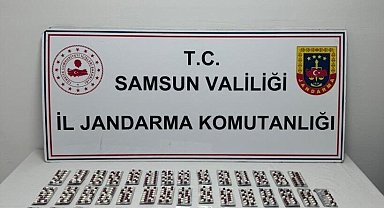 Samsun'da 947 adet sentetik ecza ele geçirildi