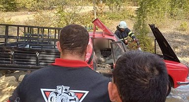 Samsun'da bir kişi aracında yanmış halde ölü bulundu