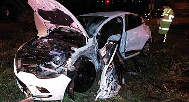 Samsun'da minibüs ile otomobil çarpıştı: 5 yaralı