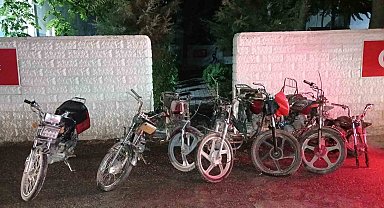 Şanlıurfa'da 7 motosiklet ele geçirildi