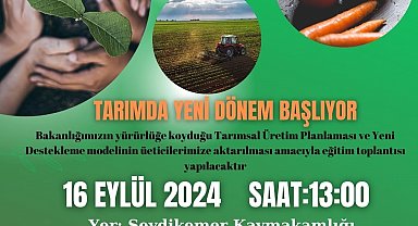 Seydikemer'de tarımsal üretim eğitimi düzenlenecek