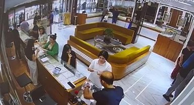 Silahlı saldırıda işletmede yaşananlar güvenlik kamerasında