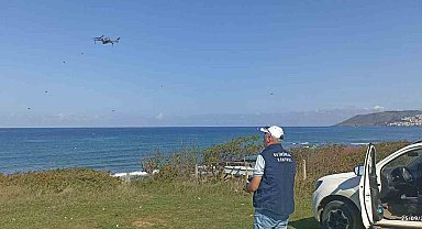 Sinop'ta dron destekli su ürünleri denetimi