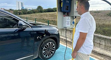 Sinop'ta güneş panellerinden elektrikli şarj istasyonu