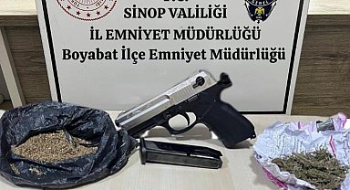 Sinop'ta uyuşturucu ve silah operasyonu