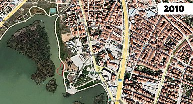 Sukesen Deresi'nin Mogan Gölü'ne döküldüğü alandaki birikintiler temizleniyor