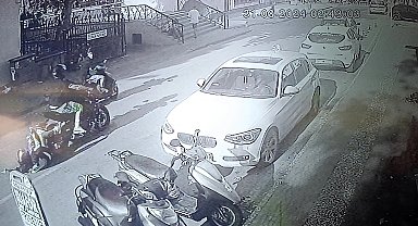 Sürücünün tek teker şovu genç kızı hastanelik etti