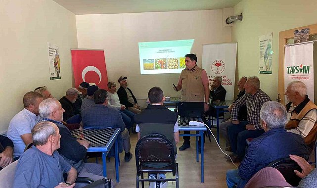Tarımla uğraşan üreticilere yönelik toplantı düzenlendi