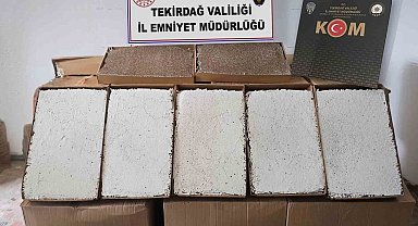 Tekirdağ'da 450 bin makaron ele geçirildi