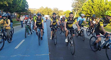 Tekirdağ'da Avrupa Hareketlilik Haftası'nda bisiklet turu düzenlendi