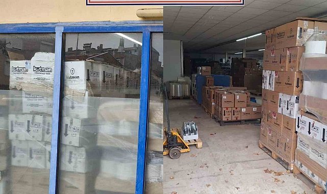 Tekirdağ'da kaçak içki operasyonunda 43 bin 102 şişe şarap ele geçirildi