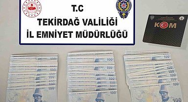 Tekirdağ'da sahte para operasyonu: 23 bin TL sahte para ele geçirildi