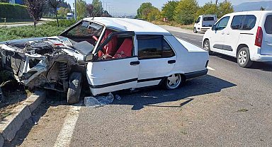 Tofaş hurdaya döndü: 1 yaralı